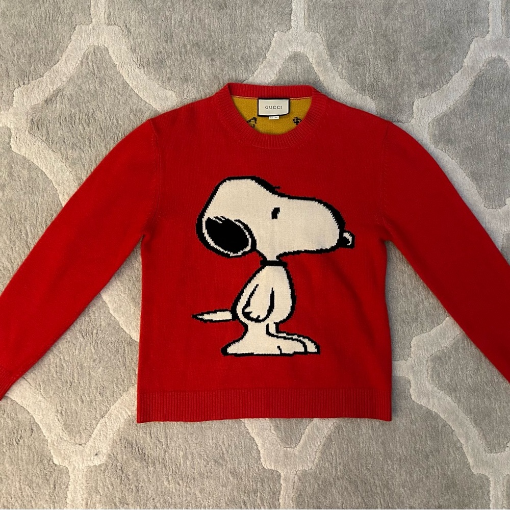 Gucci Snoopy long-sleeved sweater limited knitwear Size L